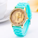 2019 New Famous Brand Gold Casual Quartz Watch Women Sports Silicone Strap Watches Relogio Feminino Men Wtaches Hot Sale Clock