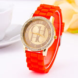 2019 New Famous Brand Gold Casual Quartz Watch Women Sports Silicone Strap Watches Relogio Feminino Men Wtaches Hot Sale Clock