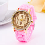 2019 New Famous Brand Gold Casual Quartz Watch Women Sports Silicone Strap Watches Relogio Feminino Men Wtaches Hot Sale Clock