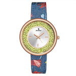 Hot Fashion Rose Gold & Silver Wrist Wtach Luxury Pretty Girls  Women Rhinestone Watches Quartz Watch Senors