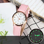 Luxury Women Watches Fashion Luminous Numerals Dial Ladies Watch Casual Leather Strap Quartz Wtach Relogio Feminino montre femme