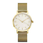 New Fashion Stainless Steel Gold & Silver Band Quartz Wtach Luxury Women Rhinestone Watches Valentine Gift 2018