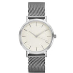 New Fashion Stainless Steel Gold & Silver Band Quartz Wtach Luxury Women Rhinestone Watches Valentine Gift 2018