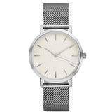 New Fashion Stainless Steel Gold & Silver Band Quartz Wtach Luxury Women Rhinestone Watches Valentine Gift 2018