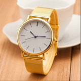 New Fashion Stainless Steel Gold & Silver Band Quartz Wtach Luxury Women Rhinestone Watches Valentine Gift 2018