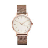 New Fashion Stainless Steel Gold & Silver Band Quartz Wtach Luxury Women Rhinestone Watches Valentine Gift 2018