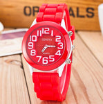 2019 New Geneva Brand Casual Quartz Cartoon Watch Women Sports Silicone Strap Watches Relogio Feminino Stereo Number Wtaches Hot