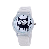 2017 New sport silicone cat Quartz Wtach free shipping Luxury Women Watches Valentine Gift Relogio masculino