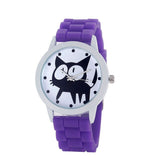 2017 New sport silicone cat Quartz Wtach free shipping Luxury Women Watches Valentine Gift Relogio masculino