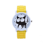 2017 New sport silicone cat Quartz Wtach free shipping Luxury Women Watches Valentine Gift Relogio masculino