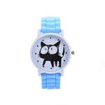 2017 New sport silicone cat Quartz Wtach free shipping Luxury Women Watches Valentine Gift Relogio masculino