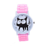 2017 New sport silicone cat Quartz Wtach free shipping Luxury Women Watches Valentine Gift Relogio masculino