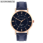 2019 Relogio Masculino Fashion Women Wrist Watch Men Casual Simple PU Leather Strap Couple Wtaches Dropship