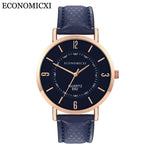 2019 Relogio Masculino Fashion Women Wrist Watch Men Casual Simple PU Leather Strap Couple Wtaches Dropship
