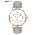 2019 Relogio Masculino Fashion Women Wrist Watch Men Casual Simple PU Leather Strap Couple Wtaches Dropship