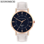 2019 Relogio Masculino Fashion Women Wrist Watch Men Casual Simple PU Leather Strap Couple Wtaches Dropship