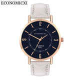 2019 Relogio Masculino Fashion Women Wrist Watch Men Casual Simple PU Leather Strap Couple Wtaches Dropship