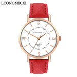 2019 Relogio Masculino Fashion Women Wrist Watch Men Casual Simple PU Leather Strap Couple Wtaches Dropship