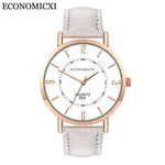 2019 Relogio Masculino Fashion Women Wrist Watch Men Casual Simple PU Leather Strap Couple Wtaches Dropship