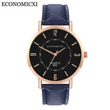 2019 Relogio Masculino Fashion Women Wrist Watch Men Casual Simple PU Leather Strap Couple Wtaches Dropship