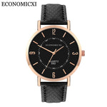 2019 Relogio Masculino Fashion Women Wrist Watch Men Casual Simple PU Leather Strap Couple Wtaches Dropship