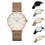 2019 Hot Fashion Stainless Steel Rose Gold & Silver Wrist Wtach Luxury Women Rhinestone Watches Quartz Watch Relogio Feminino