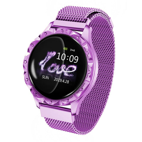 D18 Fashion Women Smart Watch, Waterproof Sports Fitness Watch , Heart Rate Blood Pressure Sleep Monitoring Smart Wtach For Man