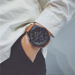 Quartz Watches Men Top Brand Luxury Watch Clocks Date Sport Military Clock Leather Strap Men Wristwatch Gift For Male Relogio