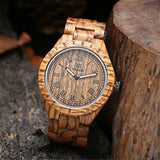 Mens Watches UWOOD Luxury Brand Quartz Watch Casual Bamboo Wood Watch Male Wristwatches Quartz-Watch Relogio Masculino as Gifts