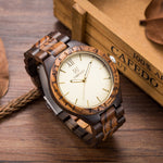 Mens Watches UWOOD Luxury Brand Quartz Watch Casual Bamboo Wood Watch Male Wristwatches Quartz-Watch Relogio Masculino as Gifts
