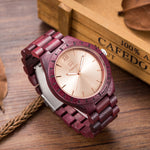 Mens Watches UWOOD Luxury Brand Quartz Watch Casual Bamboo Wood Watch Male Wristwatches Quartz-Watch Relogio Masculino as Gifts