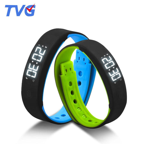 TVG Brand Men Sports Watches Fashion Smart Wristband Digital Watch Men Ladies Children Women LED Bracelet Waterproof Wristwatch