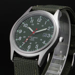 Fashion Men Military Watch Quartz Analog Clock Canvas Wristband Sports Army Waterproof Wristwatch ~ TT@88