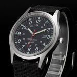 Fashion Men Military Watch Quartz Analog Clock Canvas Wristband Sports Army Waterproof Wristwatch ~ TT@88