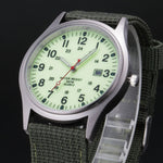 Fashion Men Military Watch Quartz Analog Clock Canvas Wristband Sports Army Waterproof Wristwatch ~ TT@88
