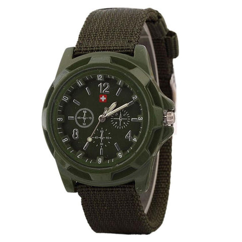 Military quartz watches men fashion Green Dial Army sport running watch for man chronograph cycling wristwatch for male   #D