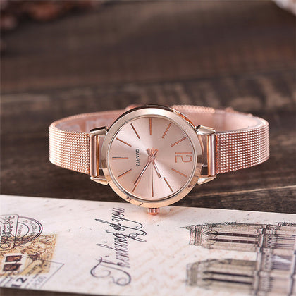 Women Stainless Steel Lady Bracelet Watch vansvar Brand Elegant Dial Quartz Casual Wrist Watch Clock Gift reloj mujer #D