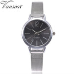 Women Stainless Steel Lady Bracelet Watch vansvar Brand Elegant Dial Quartz Casual Wrist Watch Clock Gift reloj mujer #D