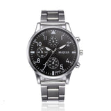 Watch Men Fashion Sports Military Quartz Clock Mens Watches MIGGER Brand Luxury Steel Business Waterproof Watch Relogio #D