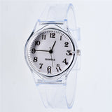 Transparent Clock Silicon Watch Women Sport Casual Quartz Wristwatches Novelty Crystal Ladies Watches Cartoon Reloj Mujer 2018