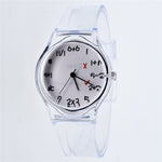 Transparent Clock Silicon Watch Women Sport Casual Quartz Wristwatches Novelty Crystal Ladies Watches Cartoon Reloj Mujer 2018