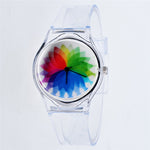 Transparent Clock Silicon Watch Women Sport Casual Quartz Wristwatches Novelty Crystal Ladies Watches Cartoon Reloj Mujer 2018