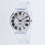 Transparent Clock Silicon Watch Women Sport Casual Quartz Wristwatches Novelty Crystal Ladies Watches Cartoon Reloj Mujer 2018