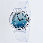Transparent Clock Silicon Watch Women Sport Casual Quartz Wristwatches Novelty Crystal Ladies Watches Cartoon Reloj Mujer 2018