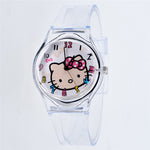 Transparent Clock Silicon Watch Women Sport Casual Quartz Wristwatches Novelty Crystal Ladies Watches Cartoon Reloj Mujer 2018