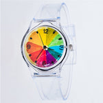 Transparent Clock Silicon Watch Women Sport Casual Quartz Wristwatches Novelty Crystal Ladies Watches Cartoon Reloj Mujer 2018