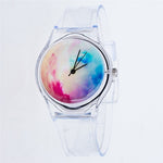Transparent Clock Silicon Watch Women Sport Casual Quartz Wristwatches Novelty Crystal Ladies Watches Cartoon Reloj Mujer 2018