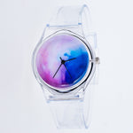 Transparent Clock Silicon Watch Women Sport Casual Quartz Wristwatches Novelty Crystal Ladies Watches Cartoon Reloj Mujer 2018