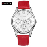 Fashion Women Quartz Wtach Roman Number Clock Dial PU Leather Strap Ladies Girls Wristwatch Casual Watches Gifts LL@17