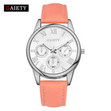 Fashion Women Quartz Wtach Roman Number Clock Dial PU Leather Strap Ladies Girls Wristwatch Casual Watches Gifts LL@17
